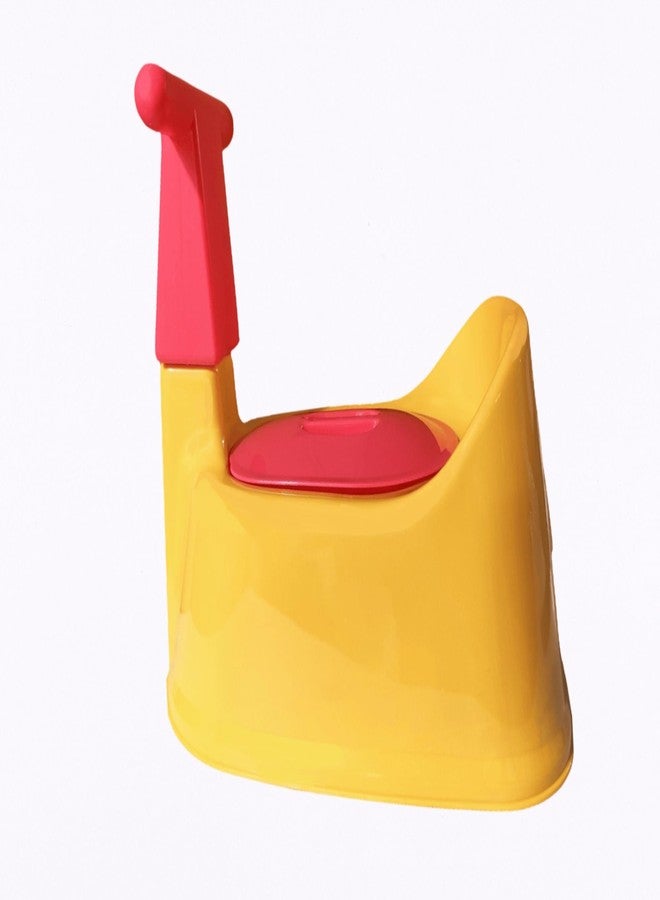 SONAL - BIKE (Small Size) Baby Potty Training Toilet Seat without Removable Tray, Lid (Age 6-12 Month) Potty Seat/Potty Box (Yellow) - Image 3