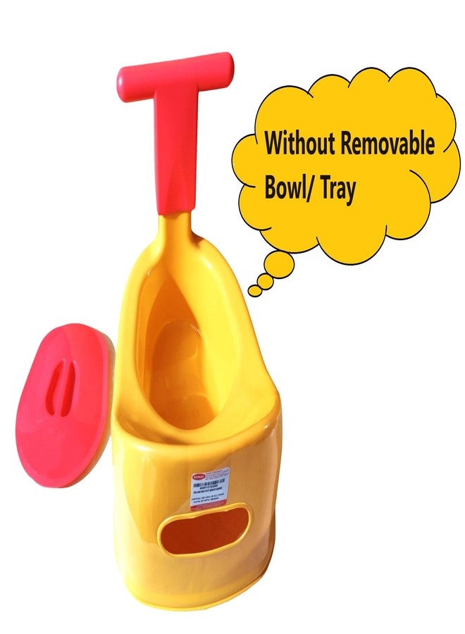 SONAL - BIKE (Small Size) Baby Potty Training Toilet Seat without Removable Tray, Lid (Age 6-12 Month) Potty Seat/Potty Box (Yellow) - Image 5