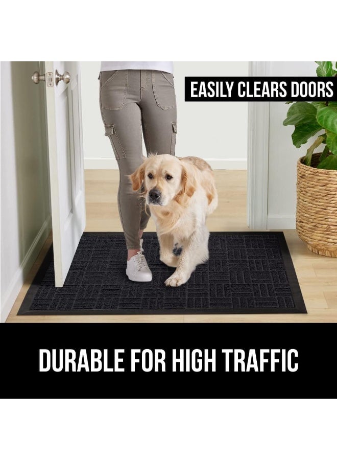 Gorilla Grip 100% Waterproof All-Season Weathermax Doormat, 23X35, Durable Natural Rubber, Stain And Fade Resistant, Low Profile, Indoor Outdoor Door Mats, Easy Clean Patio Entrance Mat  - Image 3
