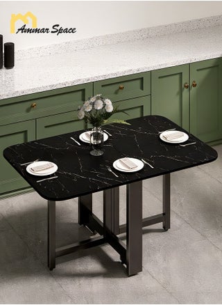 Black-folding table