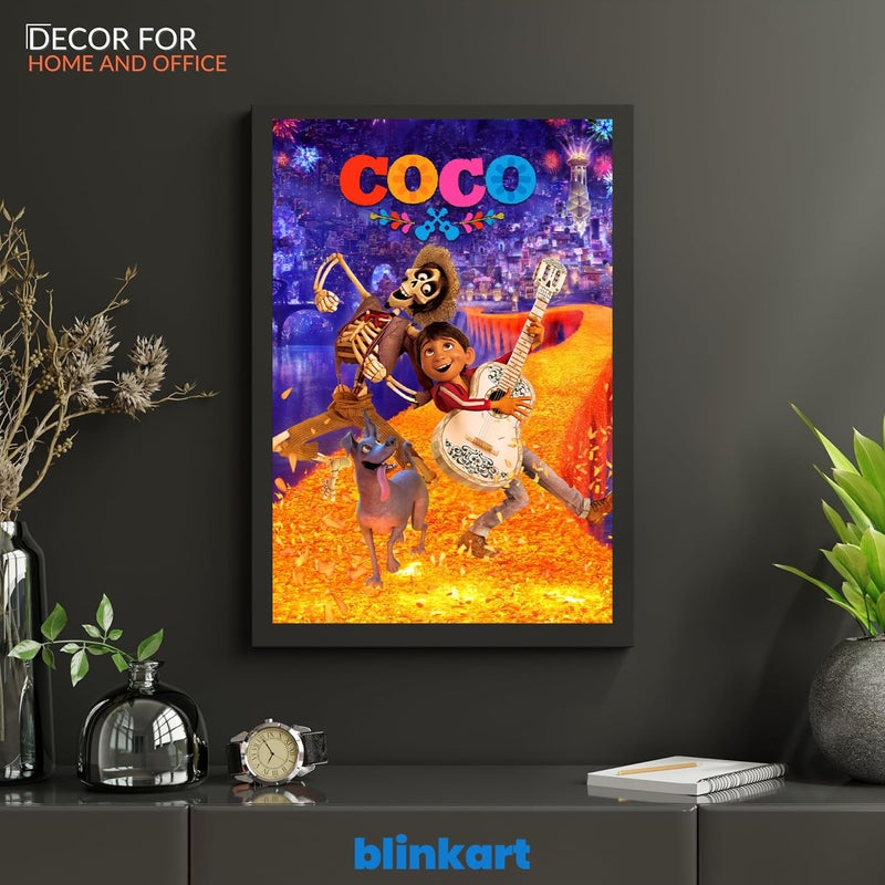 BLINKART BLINKART Aesthetic Coco 2017 Movie Photo Frame Album Poster Wall Art Print Decor Perfect For Home Bedroom Living Room Bedroom Home Office Study Room12 18 Inches  - Image 5