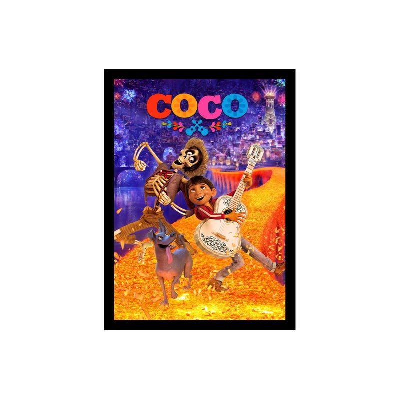 BLINKART BLINKART Aesthetic Coco 2017 Movie Photo Frame Album Poster Wall Art Print Decor Perfect For Home Bedroom Living Room Bedroom Home Office Study Room12 18 Inches  - Image 1