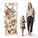 Megapuxin Stuffed Animal Storage Zoo with Wheels Wooden Large Stuff Animals Plushies Holder 225 D x 225 W x 64 H Toy Organizer Storage Cage with Elastic Band and Net for Nursery Playroom Bedroom - Image 3