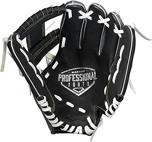 Easton PROFESSIONAL YOUTH Baseball Glove 10 LHT BlackGreyOptic I Web PY10BR - Image 3