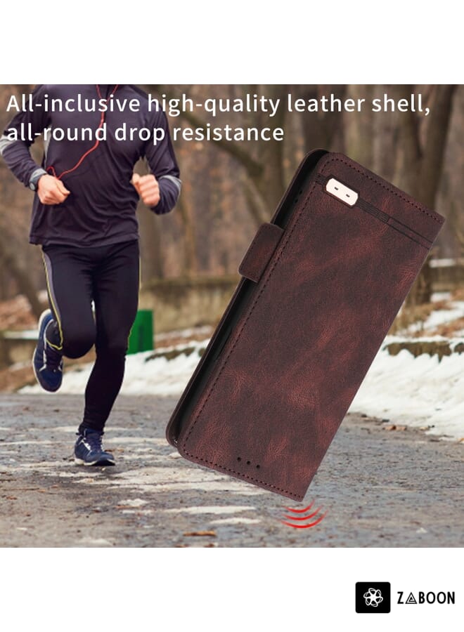 Zaboon Protective Case For iPhone 14 Plus Magnetic Clasp Leather - Image 3