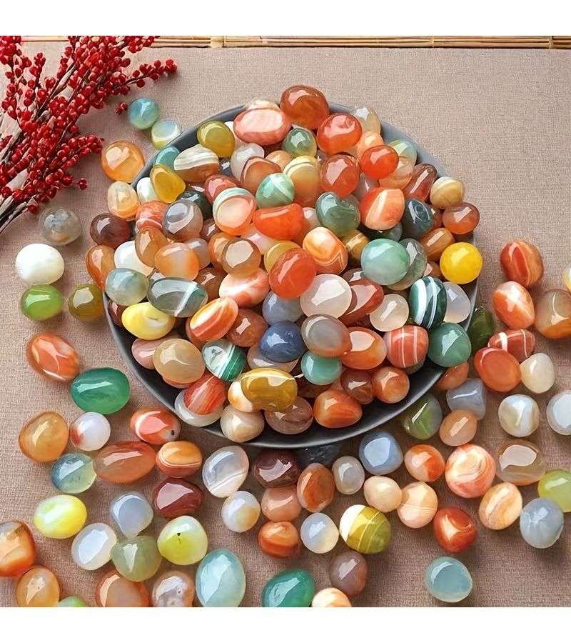 Rainflower Mixed Pebbles 7.05oz for Aquarium Plant Garden Decoration - Image 1