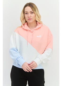 Women Relaxed Fit Long Sleeve Outdoor Hoodies, Pink