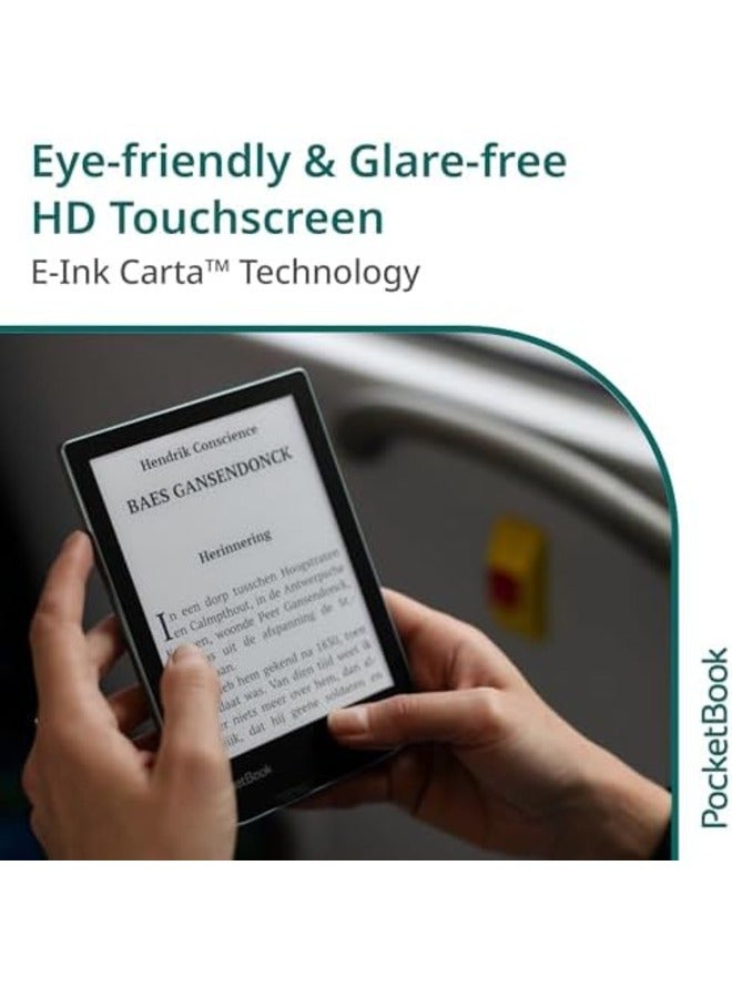 PocketBook Verse E-Reader – 6" E-Ink Carta™ HD Touchscreen, Adjustable SMARTlight, 8GB Storage, Wi-Fi & MicroSD Slot, Supports 25 Formats, Up to 1 Month Battery Life - Image 2