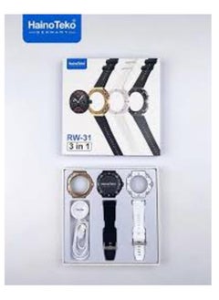 Haino Teko Haino Teko RW 31 Watch With 3 Bezels 2 Straps and Long Battery Life of Up to 45 Days For Women and Men  - Image 2