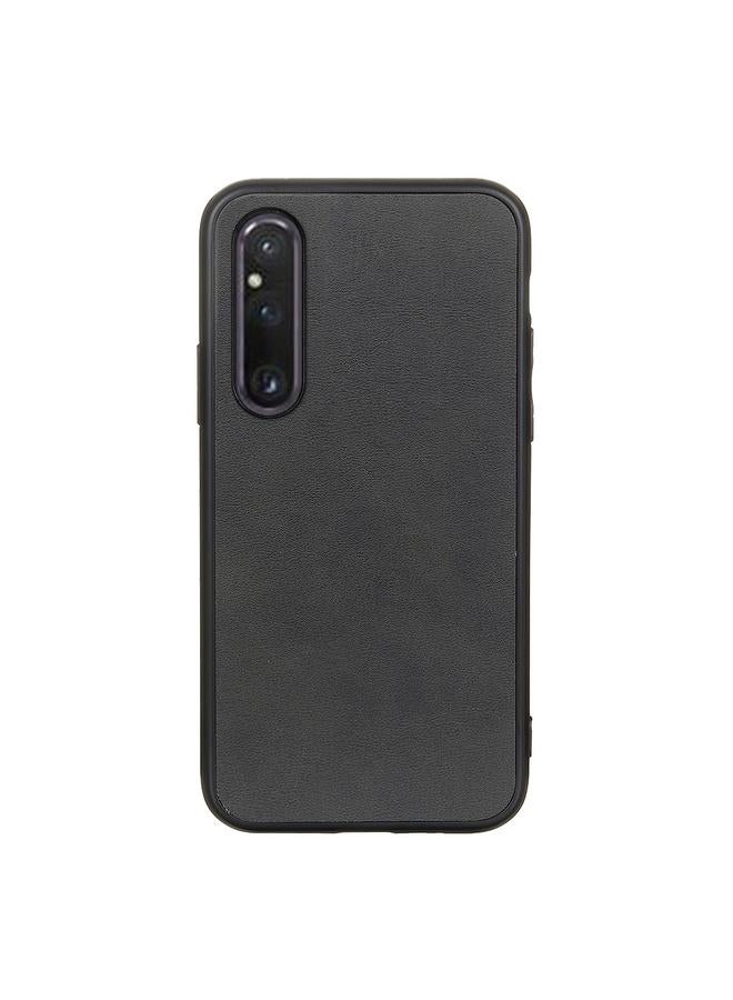 erorex Case For Sony Xperia 1 V Two-color Calf Texture PU Phone Case - Image 1