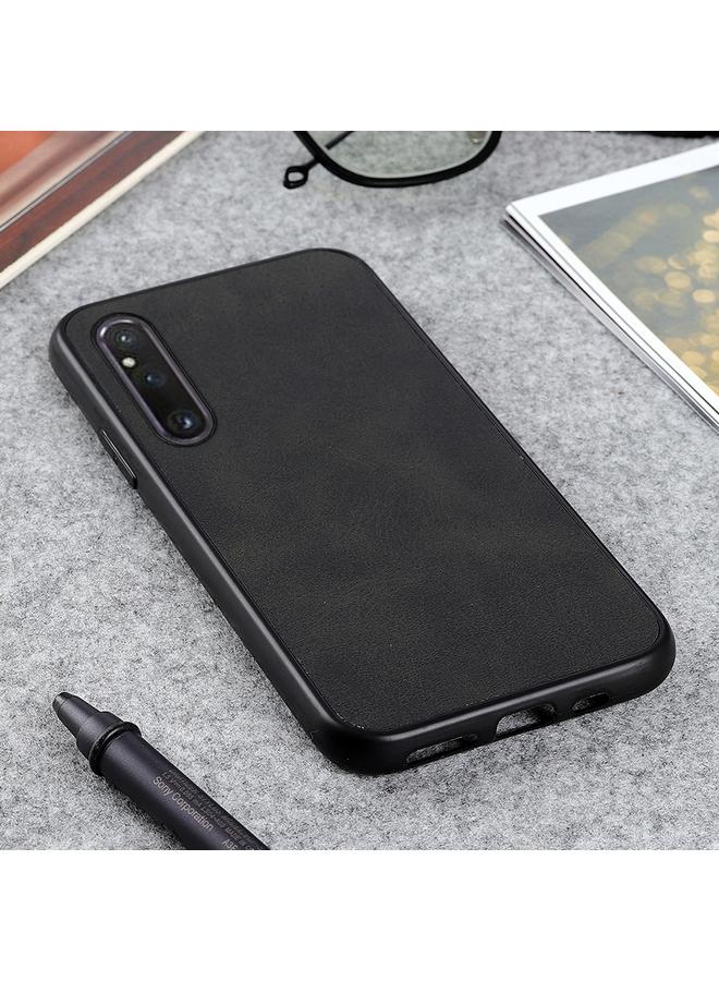 erorex Case For Sony Xperia 1 V Two-color Calf Texture PU Phone Case - Image 3