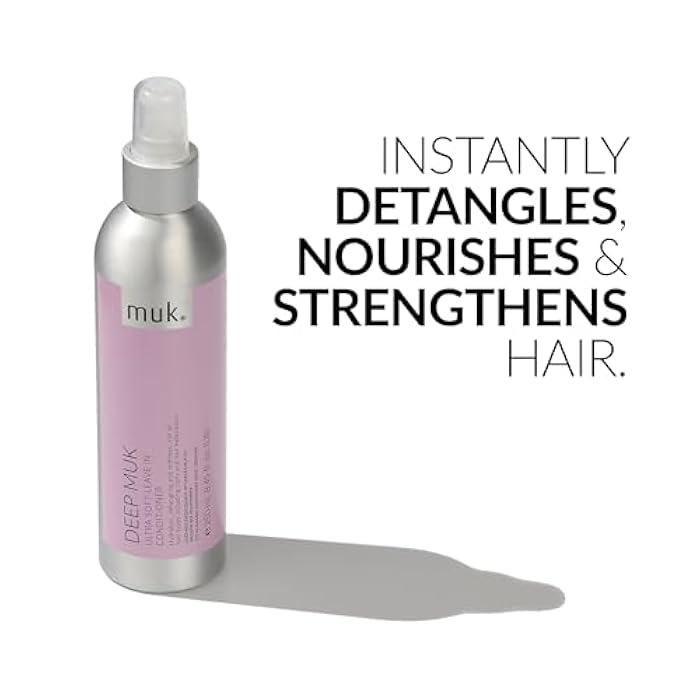 MUK. Deep Ultra Soft Leave In Conditioner - Hydrating Hair Conditioner Detangles, Nourishes & Tames Frizz. Leave in Conditioner Spray with Weightless Formula for Soft, Shiny Hair, 250ml - Image 2