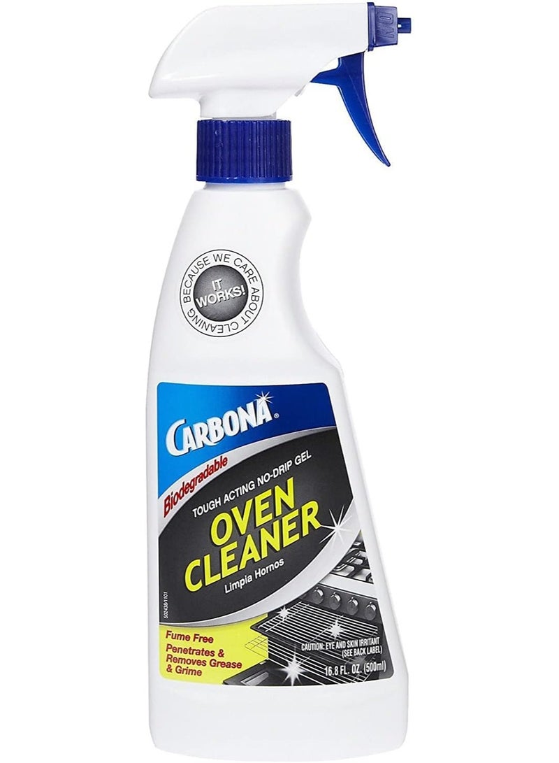 Carbona Oven Cleaner | Grease & Stain Fighting Formula | Odor Free | 16.8 Fl Oz Each, 1 Pack