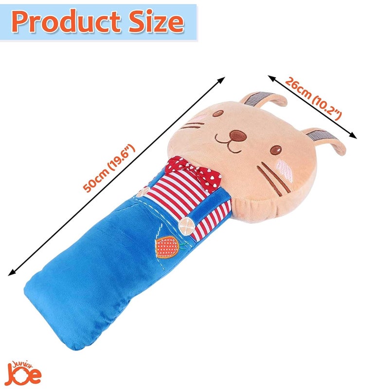JUNIOR JOE Soft Velvet Car Seat Belt Pillow For KidsTravel Neck Pillow With CushionCute Cartoon Vehicle Shoulder Pads For ChildrenStyle51 CountMulticolor - Image 2
