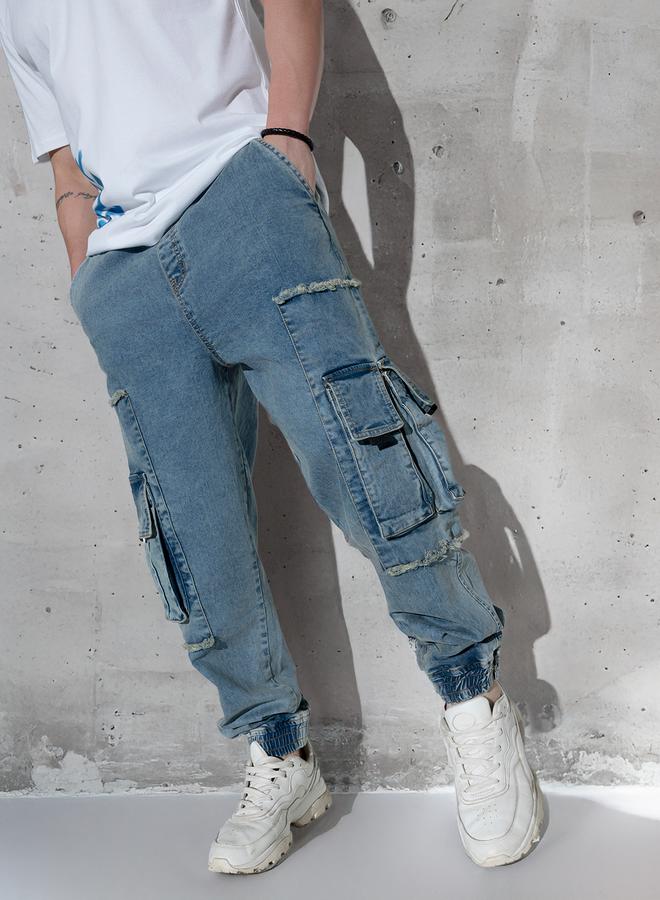 هوبرهولمي جينز أزرق فاتح للرجال - Image 2