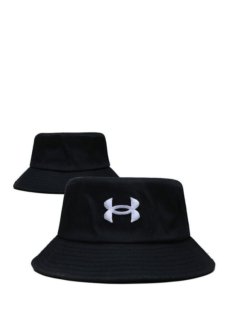 UA Adjustable Unisex Black Sun Hat - Breathable Classic Bucket Hat for All Seasons