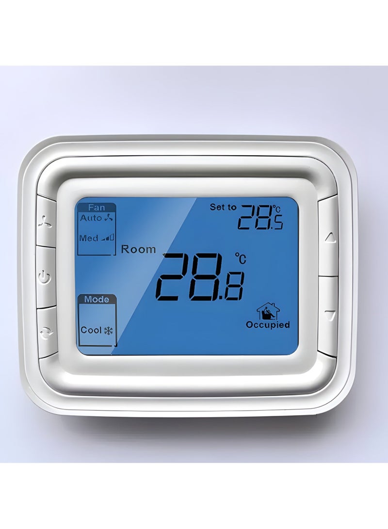 هوني ويل منظم حرارة تشغيل/إيقاف تشغيل مروحة Honeywell Home T6861H2WG، مع مستشعر عن بعد ومدخلات تراجع عن بعد - Image 1