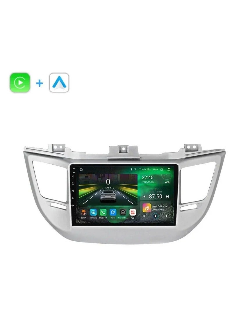 ام ان تي شاشة هيونداي توسان 2016 - 2018 هي جزء من نظام المعلومات والترفيه في السيارة يعمل بنظام التشغيل Android ويدعم ميزات مثل Apple CarPlay وAndroid Auto، مما يتيح لك توصيل هاتفك الذكي بسهولة كما أنها توفر دقة عالية تصل إلى 1080 بكسل، مما يجعلها ممتازة لعرض المعلومات والخرائط بوضوح - Image 3