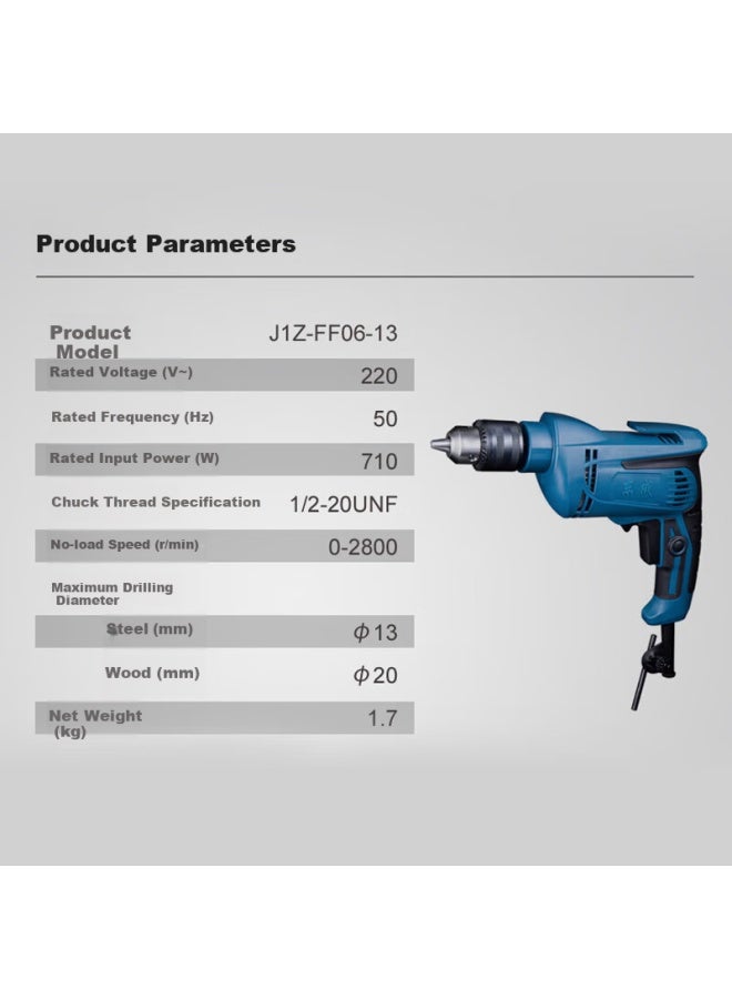 Dongcheng Corded Electric Drill Gun Household Electric Screwdriver J1z-ff06-13