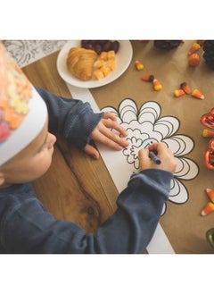 Color Your Own Turkey Crowns ; Thanksgiving Coloring Headbands ; 12 Count ; Kids Thankful School And Holiday Craft Activity - pzsku/ZA91EEAF00FAB37980326Z/45/_/1698071666/34763539-77fe-4aae-a4a5-d86da79ca23e