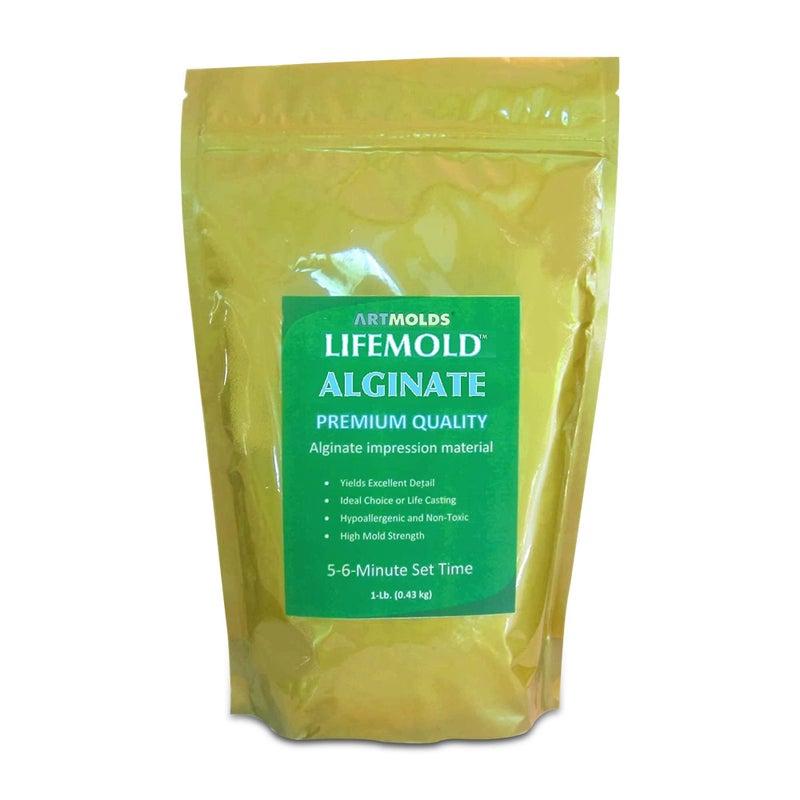 Environmolds LLC LifeMold Alginate Molding Powder for Hand Casting Life Casting Baby Molding Kit Couples Casting  NonToxic Casting  1lb 454g 