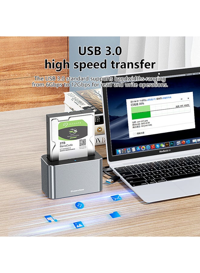 SAS/SATA Universal Hard Drive Base 2.5/3.5 "20TB Computer Desktop Type-c Hard Drive Box 3.0-Color:[sas/sata] Hard Drive Holder * Australian Power Supply  - Image 3