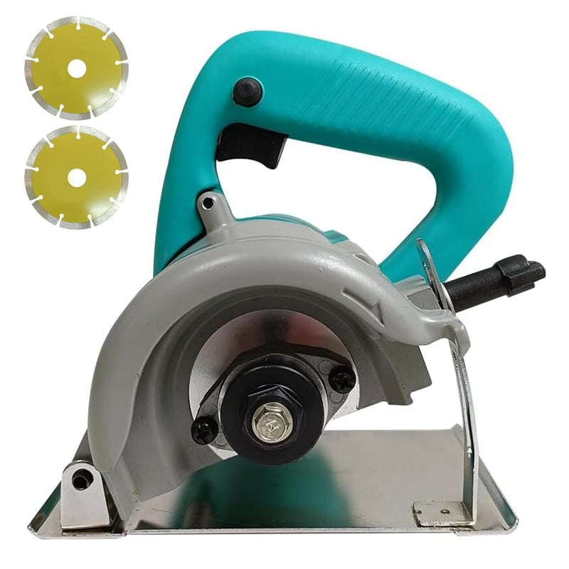 AEGON قاطع الرخام AEGON AC4HD مع شريحتين ماسيّتين مقطّعتين 1370 واط ذراع نحاسي 13500 دورة في الدقيقة قطر العجلة 110 مم عمق القطع 34 مم - Image 1