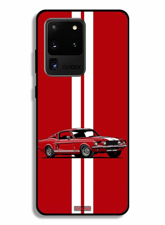 Tolwak Samsung Galaxy S20 Ultra Protective Case Cover Vintage Car Abstract Art - Image 2