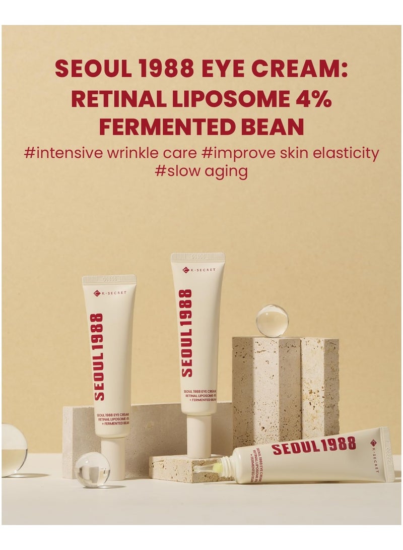 K-SECRET SEOUL 1988 Eye Cream : Retinal Liposome 4% + Fermented Bean - Image 2