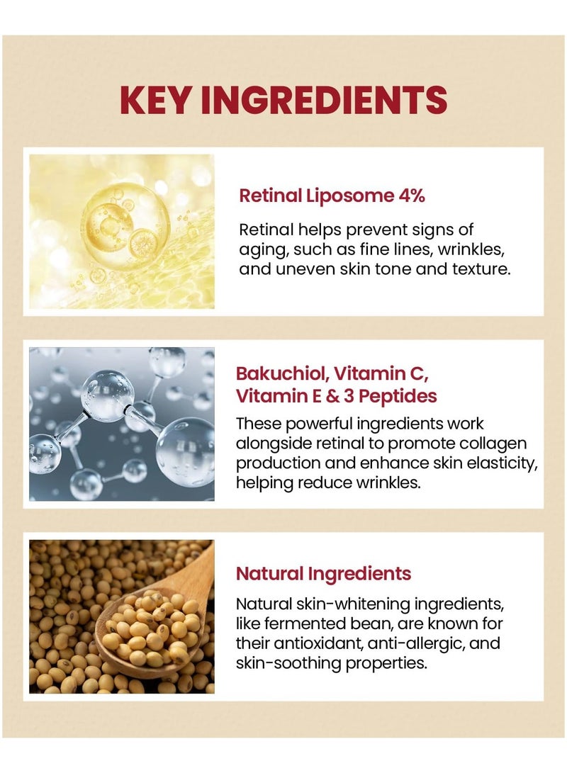 K-SECRET SEOUL 1988 Eye Cream : Retinal Liposome 4% + Fermented Bean - Image 5