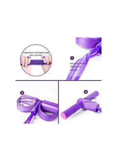 QSHOP QSHOP®Home Use Fitness Resistance Bands, 4-Tube Natural Latex Sit-up Pull Up Bands for Abdomen, Bodybuilding, Arm, Stretching, Slimming Yoga Exercise  - Image 4