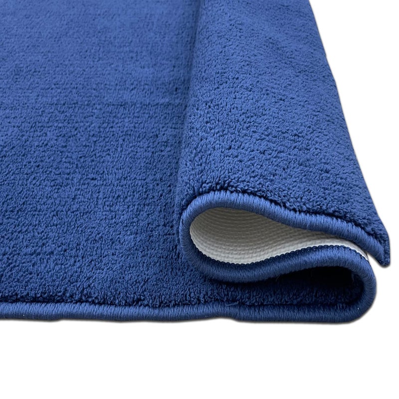 Welspun DRYLON Bath Mats Small Anti Skid HIGH Durability Stain Resistant Easy Care(Solid 40CMX60CM)-Dark Blue - Image 4