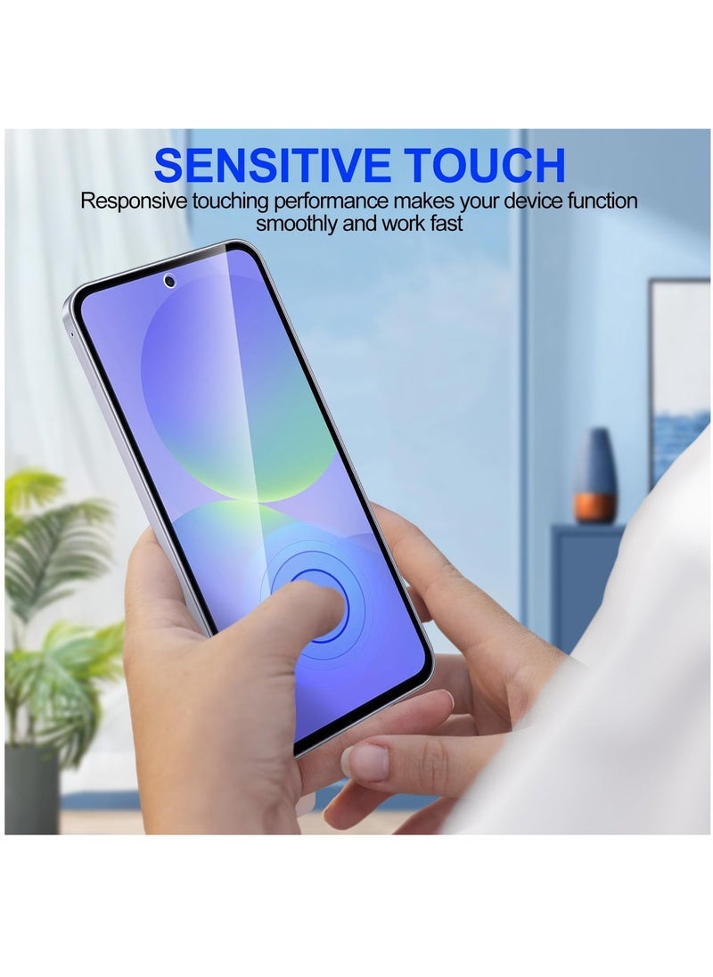 DUSALA 2 Pack Tempered Glass Screen Protector for Samsung Galaxy A36 5G 2025 with Ultra Slim Clear Case Premium Film  Shockproof Case Friendly 9H Hardness - Image 2