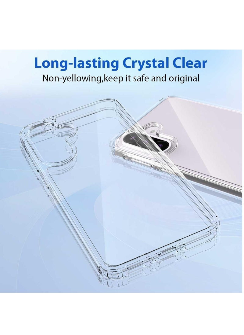 DUSALA 2 Pack Tempered Glass Screen Protector for Samsung Galaxy A36 5G 2025 with Ultra Slim Clear Case Premium Film  Shockproof Case Friendly 9H Hardness - Image 3