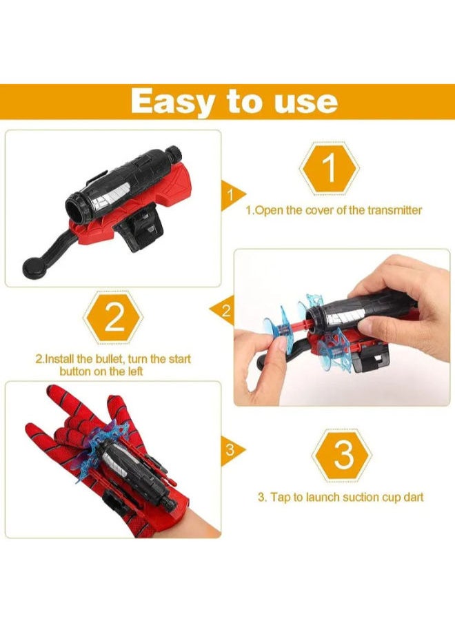 Generic Spiderman Wrist Launcher Safe Soft Bullet Toy Gun  - Image 3