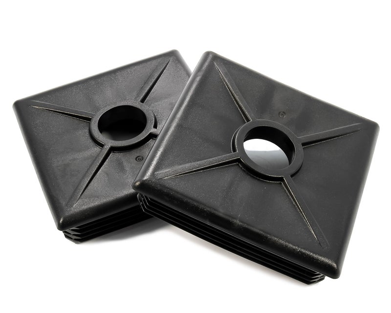 Camco 4-Inch RV Bumper Caps | Easy Removal | Durable Construction | Black, 2-pack (40303) - Image 1