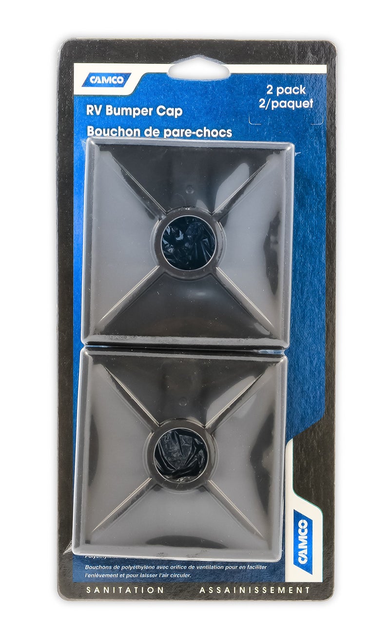 Camco 4-Inch RV Bumper Caps | Easy Removal | Durable Construction | Black, 2-pack (40303) - Image 5