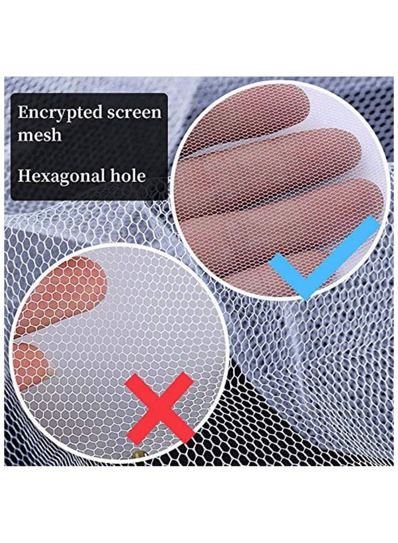 2 Pack Mosquito Net for Window,1.5mx1.3m DIY Anti Mosquito Net for Kitchen Window Net Mesh Screen Mosquito Mesh Curtain Protector Insect Bug Fly Mosquito Window Mesh Screen with 2 Rolls Tapes - Image 2