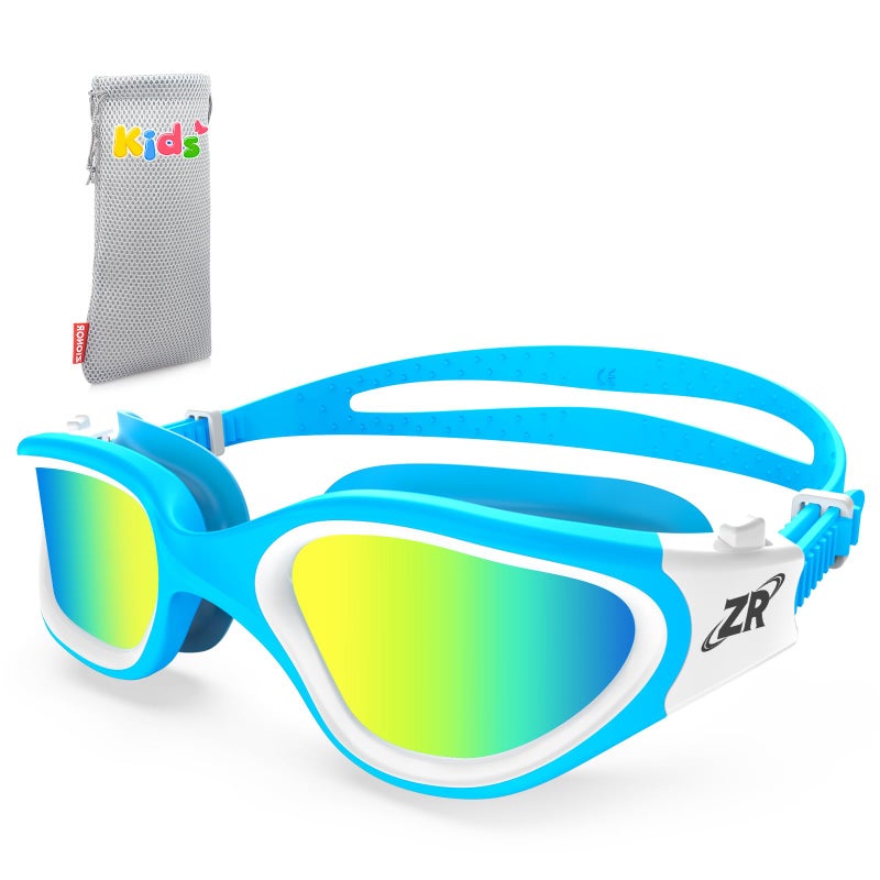 ZIONOR Kids Swim Goggles, G1 MINI UV Protection Anti-Fog Polarized Swimming Goggles for Age 6-14 - Image 1