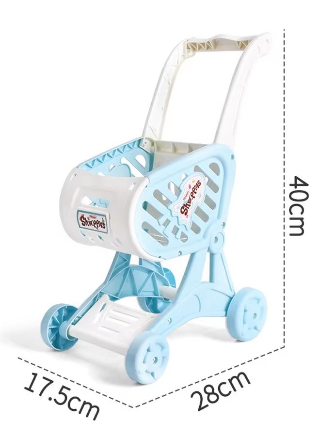 Shopping Cart Trolley Toy,Kids Shopping Cart Toy for Pretend Play and Role-Playing,Shop Toys and Games for Boys and Girls,Mini Supermarket Cart Pretend Play Set for Kids  - Image 2