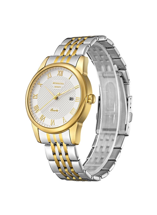 KENNETH SCOTT Men's Stainless Steel Analog Watch K23030-TBTW - 40x49 mm  - Image 2
