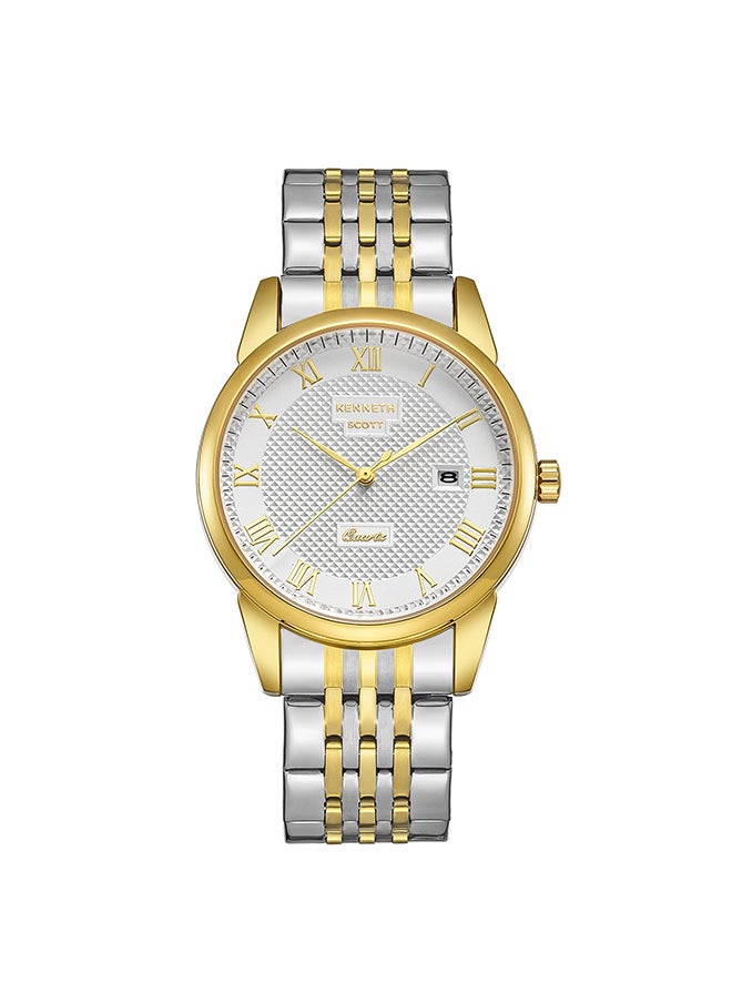 KENNETH SCOTT Men's Stainless Steel Analog Watch K23030-TBTW - 40x49 mm  - Image 1