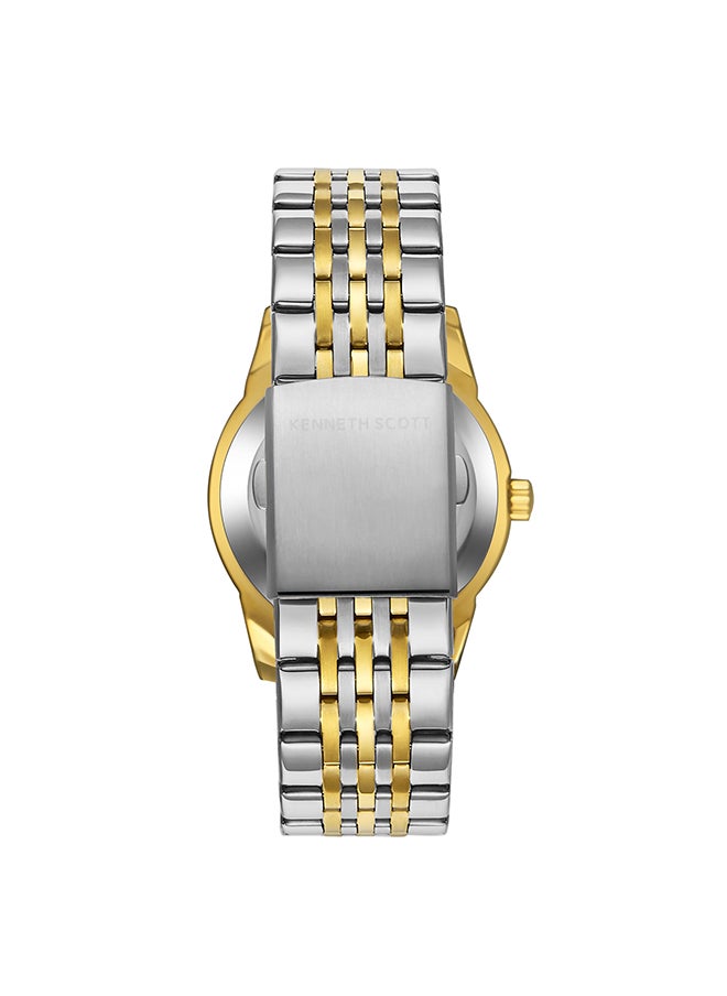 KENNETH SCOTT Men's Stainless Steel Analog Watch K23030-TBTW - 40x49 mm  - Image 3