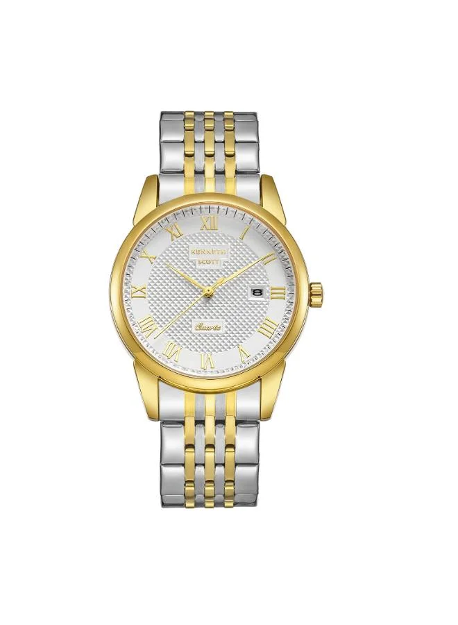 KENNETH SCOTT Men's Stainless Steel Analog Watch K23030-TBTW - 40x49 mm