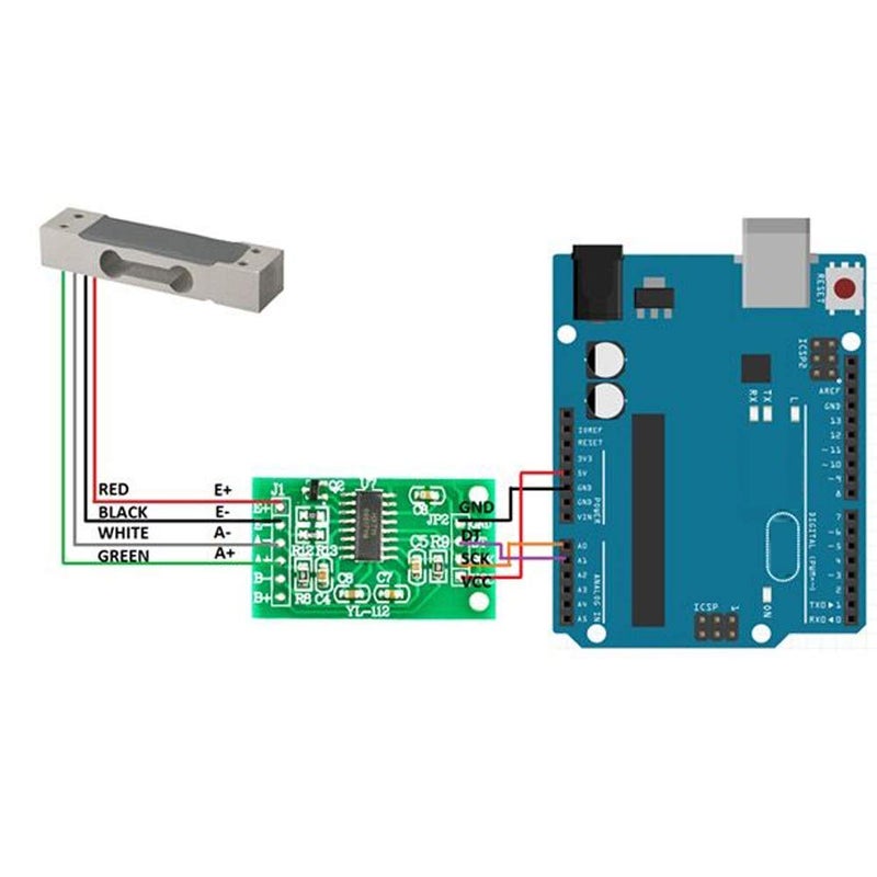 DIYmall 2pcs Hx711 Weight Weighing Load Cell Conversion Module Sensors Ad Module for Arduino Microcontroller - Image 4