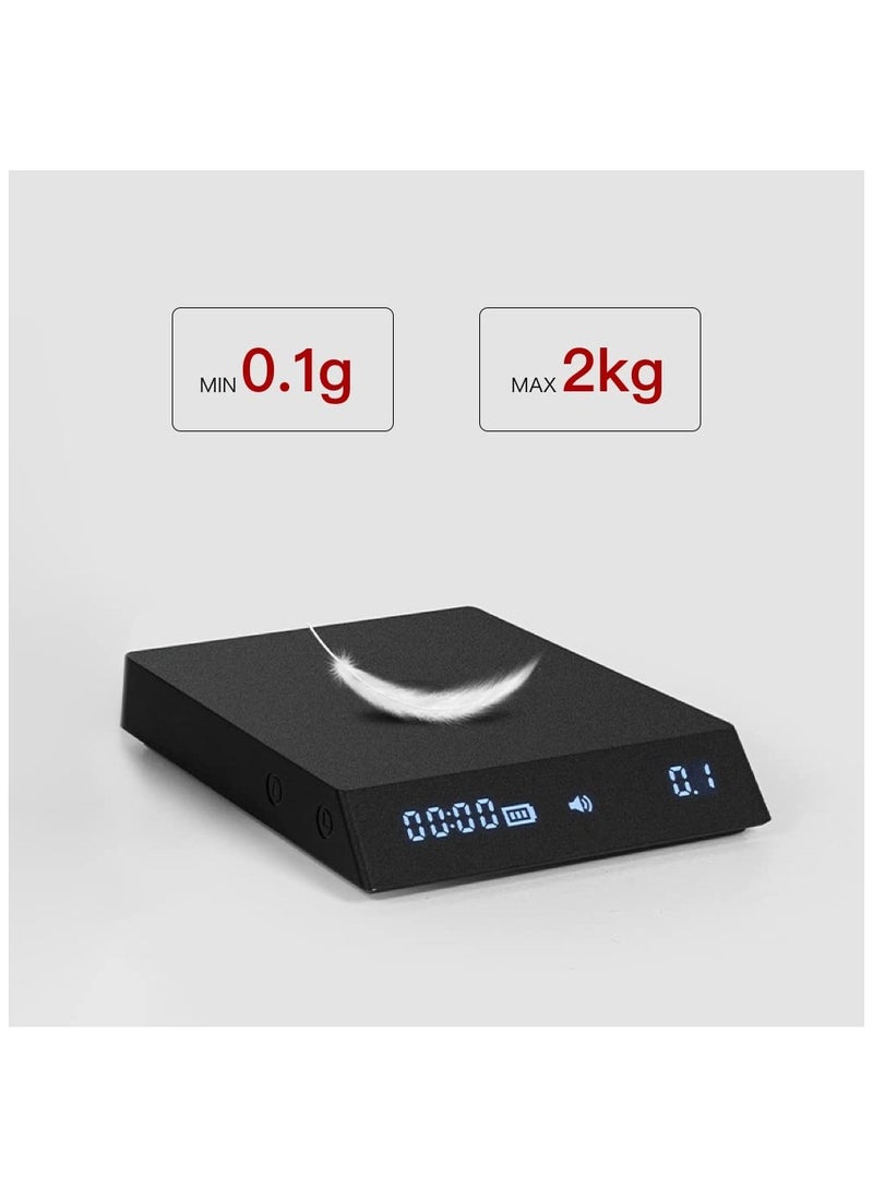 TIMEMORE Black Mirror Nano Coffee Scale Espresso Scale Flow Measurement Black Mirror Nano Digital Scale Poor Over Hand Drip Scale Weighing Instrument Auto Mode Timer Function LED (Black) - pzsku/ZA91F65DB9D12E4D362DDZ/45/_/1727941660/03836547-948e-40be-bc32-485705c8bc9d