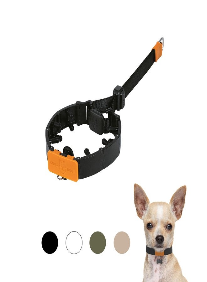 SVD.PET Dog Prong Collar for No-Pull Training, Quick-Release Buckle Adjustable Pinch Collar for Small Dogs (Black, Small Size, Suitable Neck Girth 7”-10”) - Image 1