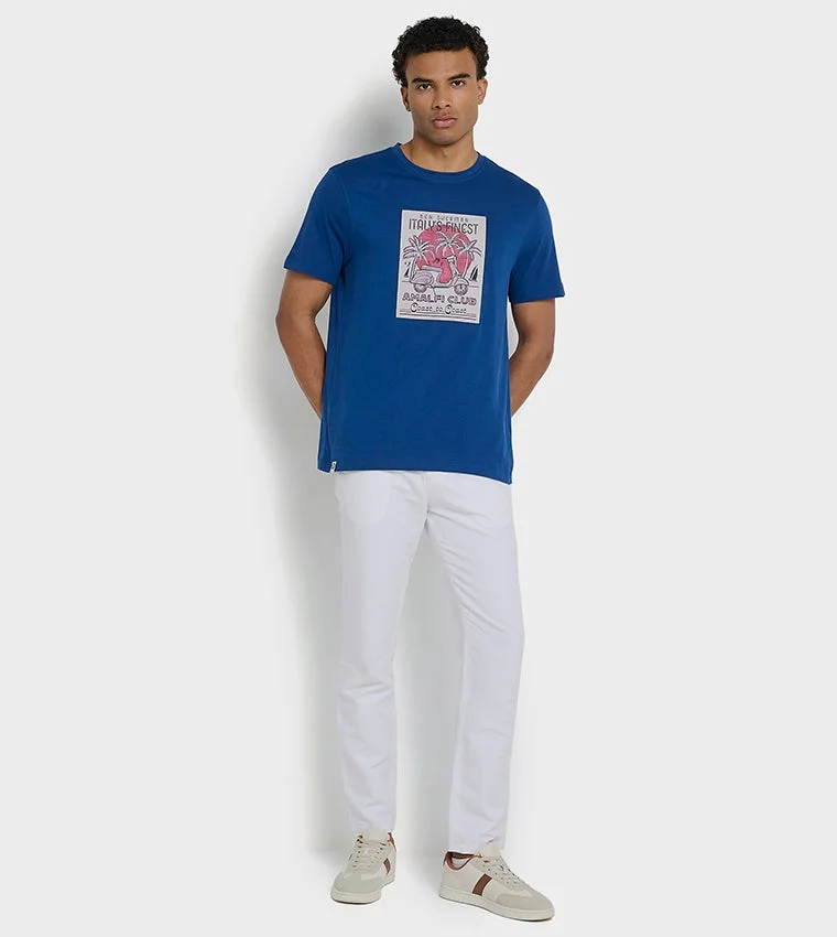 Ben Sherman  Ben Sherman Men's Crew Neck Short Sleeve Printed T-Shirt for Men | Best Price UAE