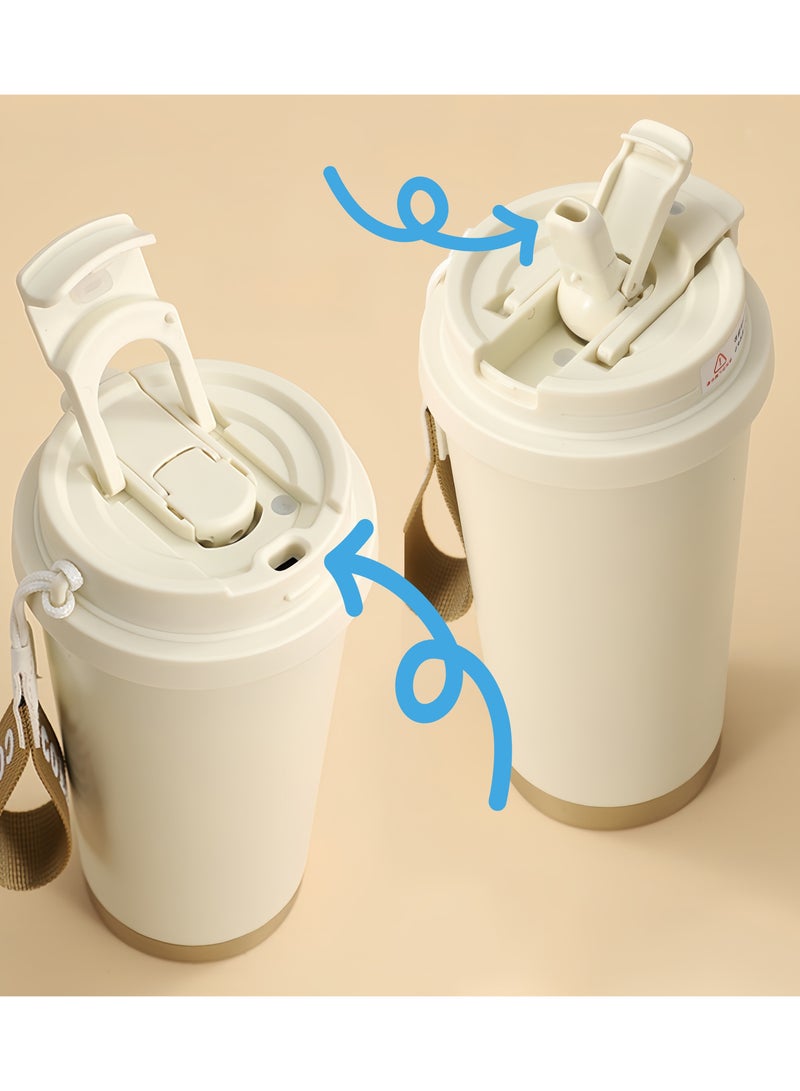 Labubu Series 316 Stainless Steel Vacuum Insulated Cup ,500ML Insulated Keep Cold Cup,Portable Car Dual Drink Thermos Cup - Image 2