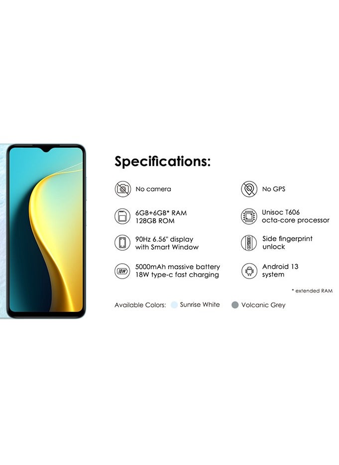 Service Zone - V91s Plus Dual Sim Grey 6GB RAM 128GB 4G LTE Smartphone Without Camera & GPS - Image 1